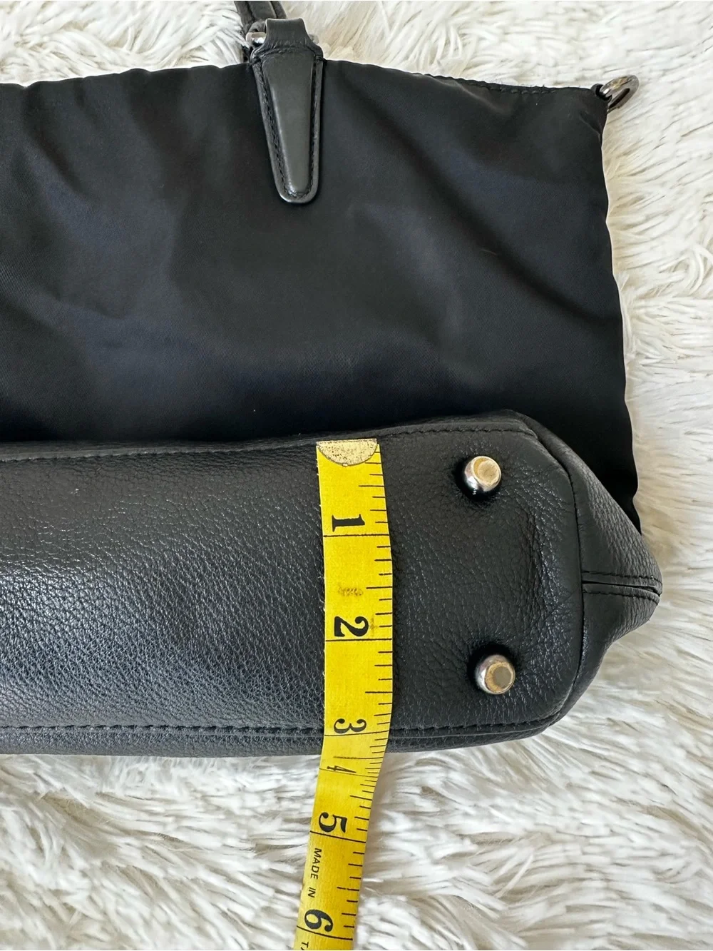 Coach black nylon